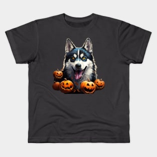 Siberian Husky Kids T-Shirt